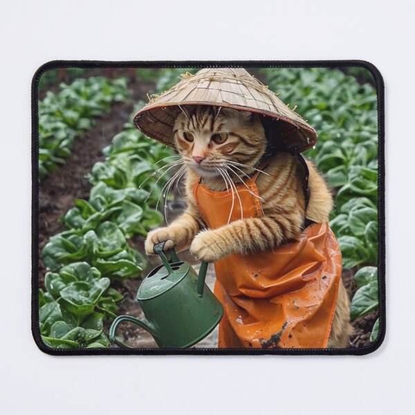 Item preview, Cat Watering Plants designed and sold by m-y-A-I-A-R-T-.