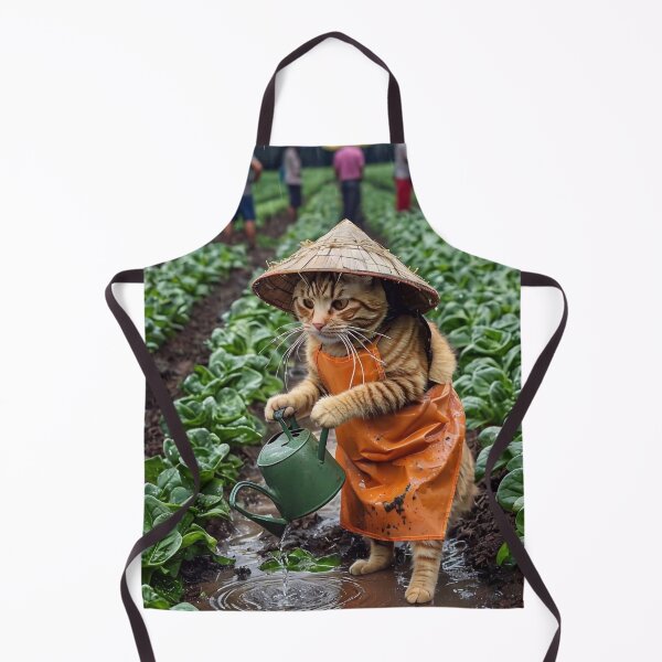 Item preview, Cat Watering Plants designed and sold by m-y-A-I-A-R-T-.