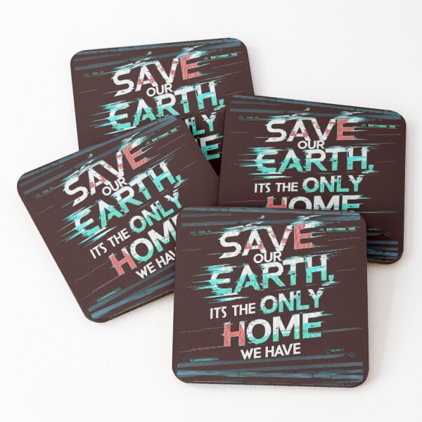 Item preview, Save Our Earth Glitch Typography designed and sold by ibobo4656.