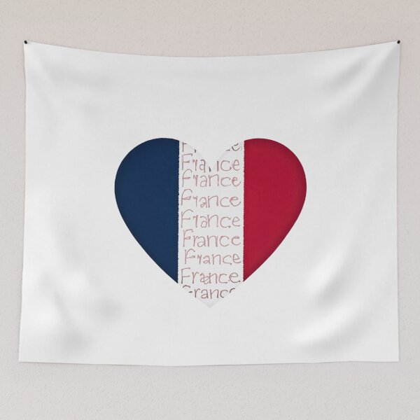 Item preview, French Heart Flag Design – France-Inspired Tricolor Art designed and sold by SlocifieShop.