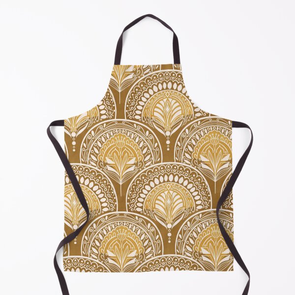Item preview, Boho Doodle Mermaid Scales - Mustard designed and sold by Tangerine-Tane.