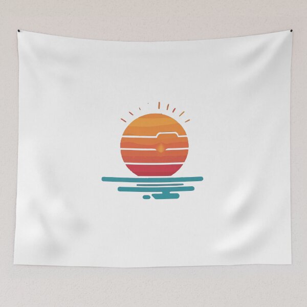 Item preview, Retro Sunset Dripping Aesthetic – Minimalist Vaporwave Art designed and sold by Moss and Moon Studio.