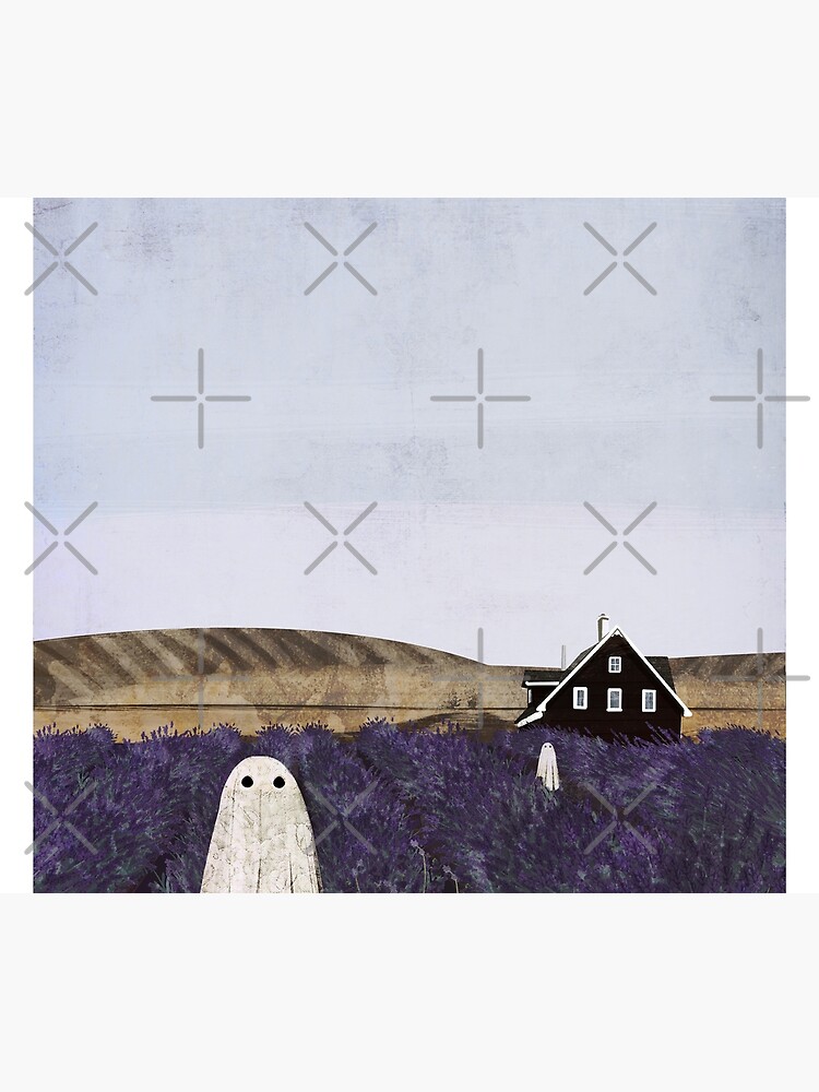 Thumbnail 5 of 5, Shower Curtain, Lavender Fields designed and sold by katherineblower.