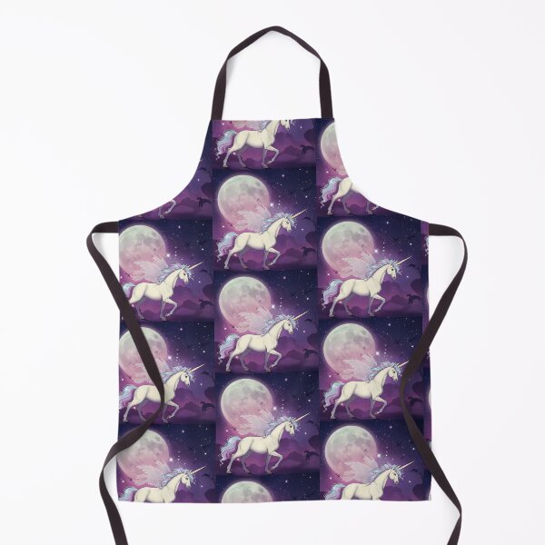 Item preview, Moon Enchanted Unicorn Elven Companionship Fantasy Magic White designed and sold by ART ATTACK ZONE.