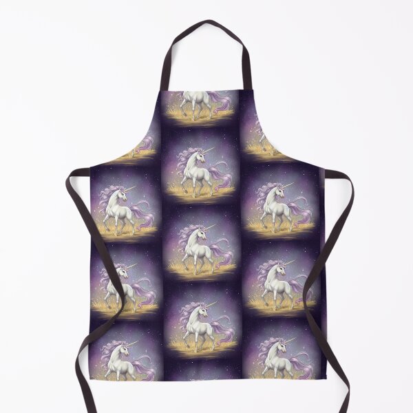 Item preview, Wild Space Unicorn Elven Companionship Fantasy Magic White designed and sold by ART ATTACK ZONE.