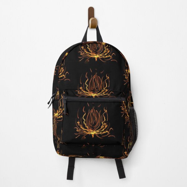 Item preview, mysterious fiery flower on a black background designed and sold by Maria Monid.
