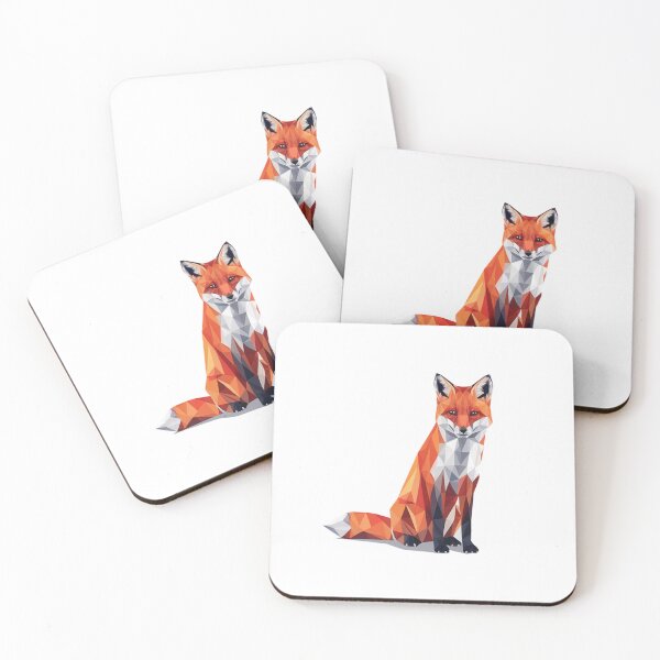 Item preview, Modern Trendy Geometric fox Polygonal animal design Red Fox designed and sold by SOUFIANE1991.