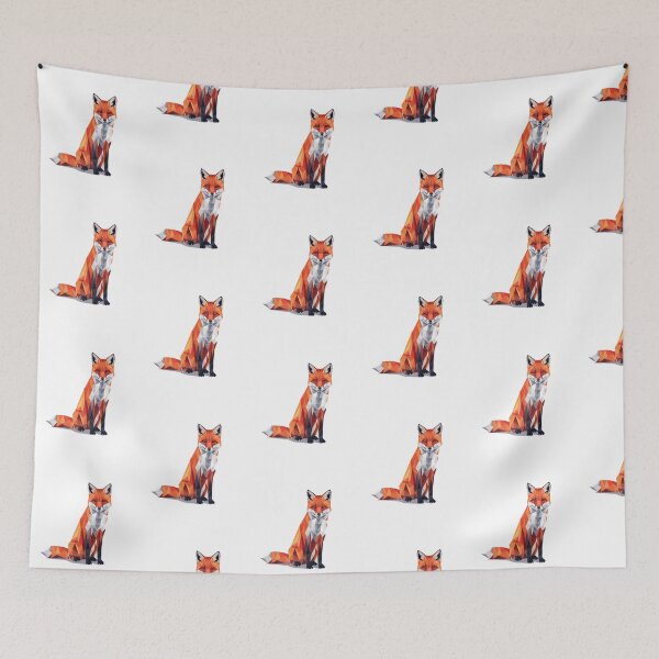 Item preview, Modern Trendy Geometric fox Polygonal animal design Red Fox designed and sold by SOUFIANE1991.