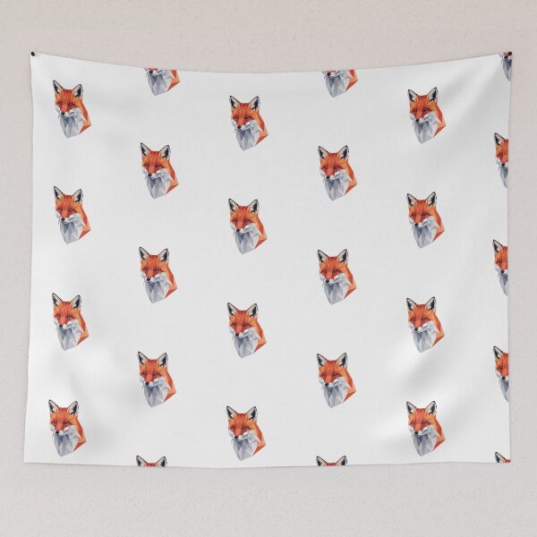 Item preview, Modern Trendy Geometric fox Polygonal animal design Red Fox designed and sold by SOUFIANE1991.