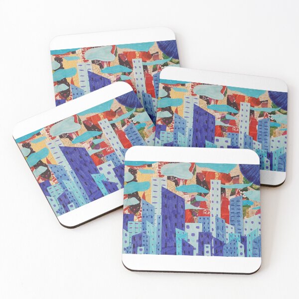 Item preview, Blueprinted Cities, Torn Paper Skies  designed and sold by Sibyl-Arts.