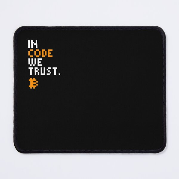 Item preview, In Code We Trust - Bitcoin Quote designed and sold by CyberRex.