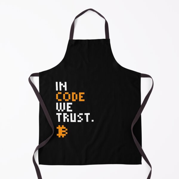 Item preview, In Code We Trust - Bitcoin Quote designed and sold by CyberRex.