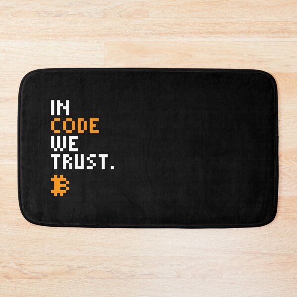 Item preview, In Code We Trust - Bitcoin Quote designed and sold by CyberRex.