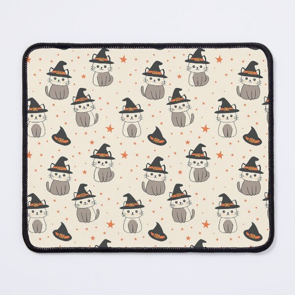 Item preview, cute witchy cat in neutral colours designed and sold by PoppyLaneStudio.