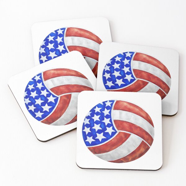 Item preview, VOLLEYBALL - U.S.A. designed and sold by Pickle Wicked Designs.