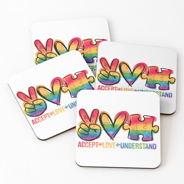 Item preview, Accept, Love, Understand: Autism Values Tee designed and sold by DarylWelsh2024.