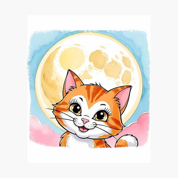 Item preview, Feline Moonlight Kitty designed and sold by TestudoDesign.