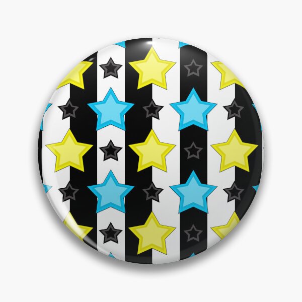Item preview, Striped Blue Yellow Stars Pattern Design  designed and sold by PatternTitan.