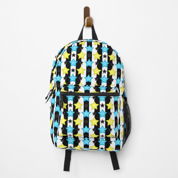 Item preview, Striped Blue Yellow Stars Pattern Design designed and sold by PatternTitan.