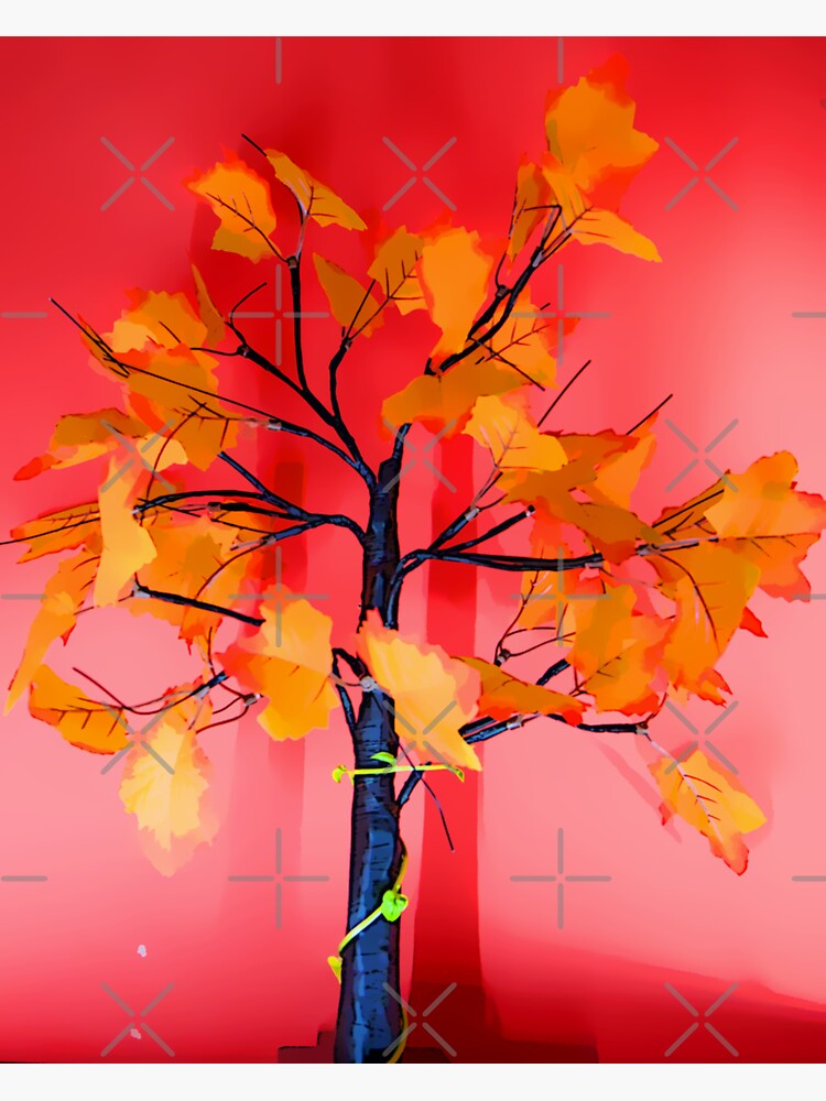Thumbnail 3 of 3, Sticker, Autumnal 1 designed and sold by OneDayArt.