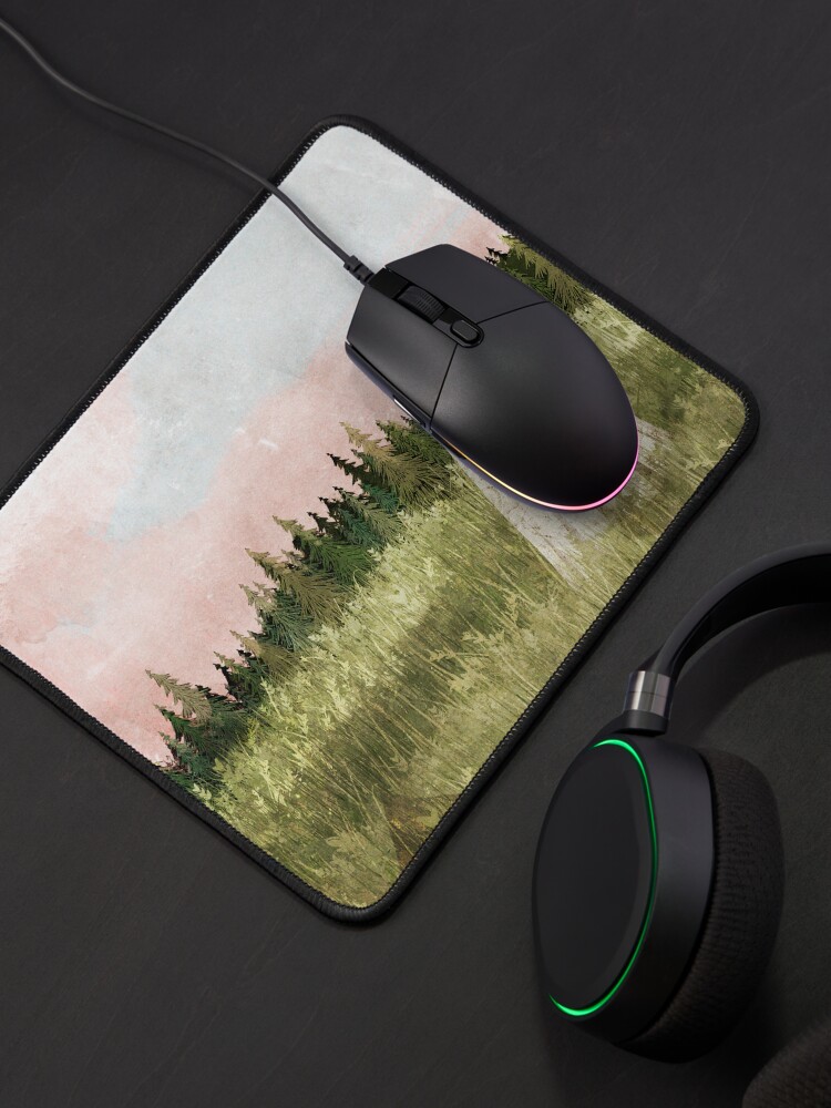 Thumbnail 4 of 5, Mouse Pad, Cotton candy skies designed and sold by katherineblower.