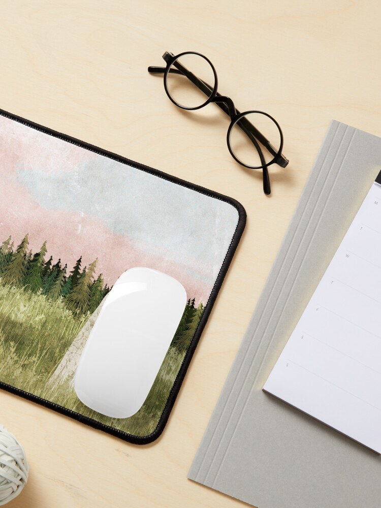Thumbnail 3 of 5, Mouse Pad, Cotton candy skies designed and sold by katherineblower.