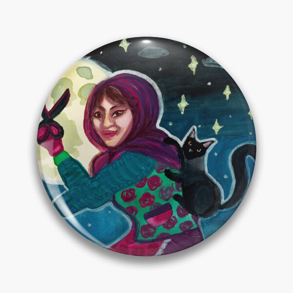 Item preview, Easter Witch on a Full Moon designed and sold by Ivy Lily Art.