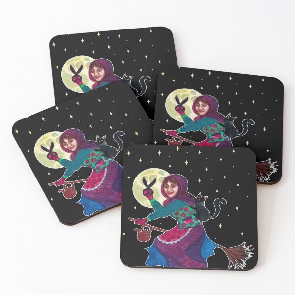 Item preview, Easter Witch on a Full Moon designed and sold by Ivy Lily Art.