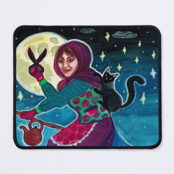 Item preview, Easter Witch on a Full Moon designed and sold by Ivy Lily Art.