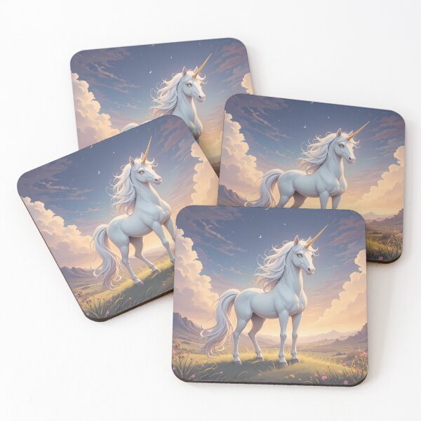 Item preview, Anime Landscape Mystical Unicorns Flowers Nature designed and sold by ART ATTACK ZONE.