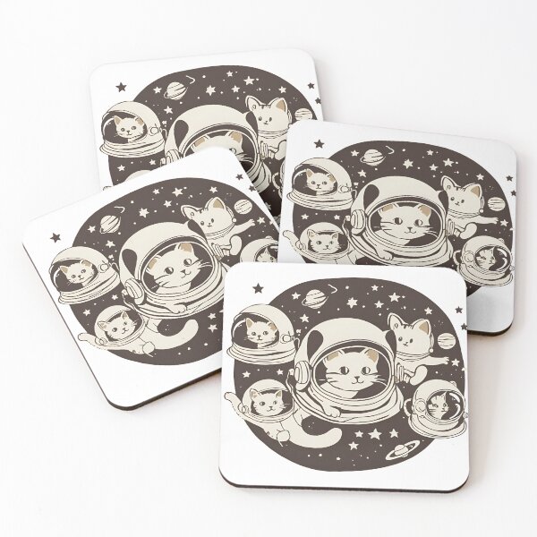 Item preview, Vintage Space Cats - Feline Astronauts Exploring the Galaxy" designed and sold by WeirdSketcher.
