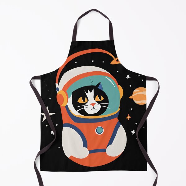 Item preview, Retro Space Cat - Cosmic Explorer in an Astronaut Suit designed and sold by WeirdSketcher.