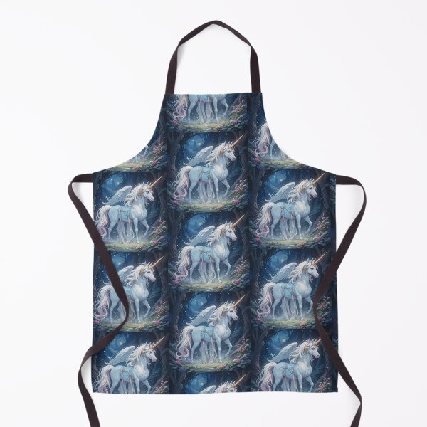 Item preview, Warrior Surreal Mystical Unicorns Under Starry Night Skies designed and sold by ART ATTACK ZONE.