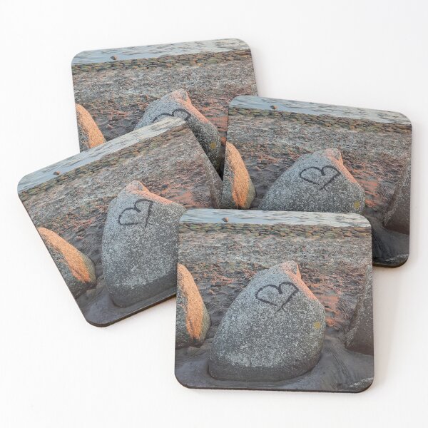Item preview, Art by Mike from Action Photo on the North Sea beach, stone with heart designed and sold by allartbymike.