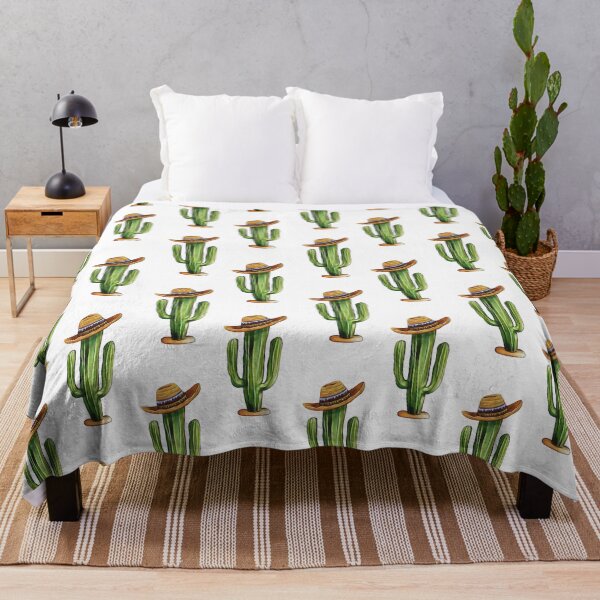 Item preview, Mexican Cactus Pattern – Sombrero Desert Theme designed and sold by Elatedowl.