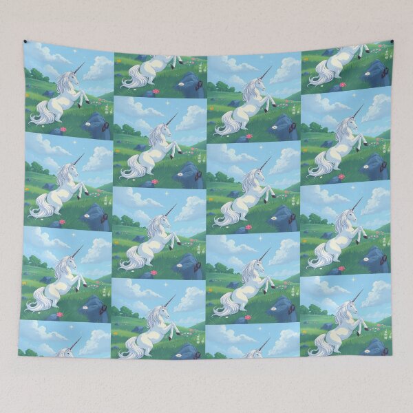 Item preview, Wild Surreal Mystical Unicorns Under Nature Art designed and sold by ART ATTACK ZONE.