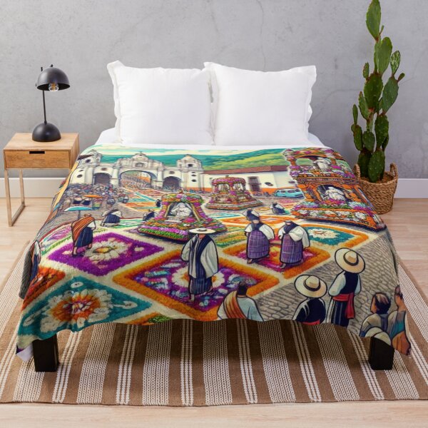 Item preview, Flower Carpet Procession in Guatemala designed and sold by BobArtGallery.