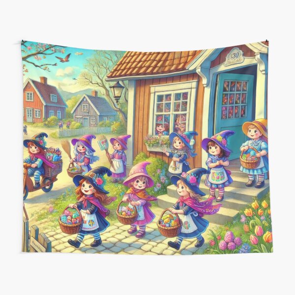 Item preview, Easter Witches in Sweden designed and sold by BobArtGallery.