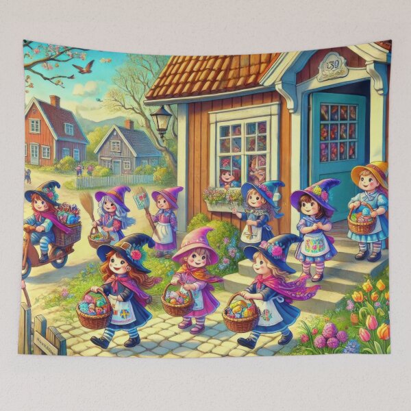 Item preview, Easter Witches in Sweden designed and sold by BobArtGallery.