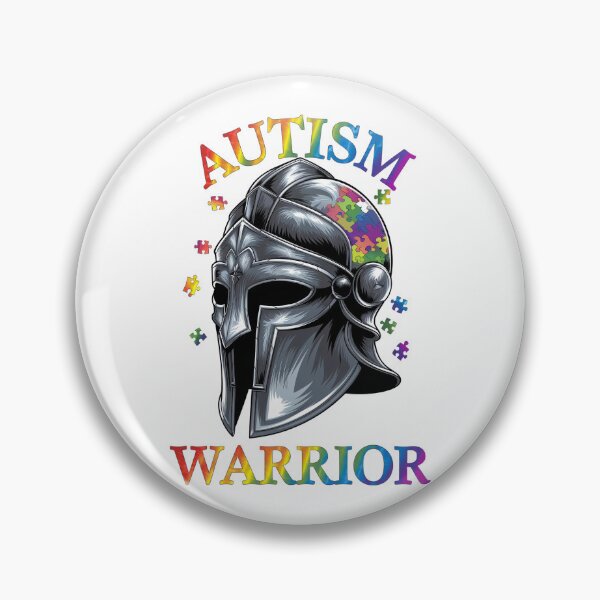 Item preview, Autism Warrior: Helm of Strength designed and sold by DarylWelsh2024.