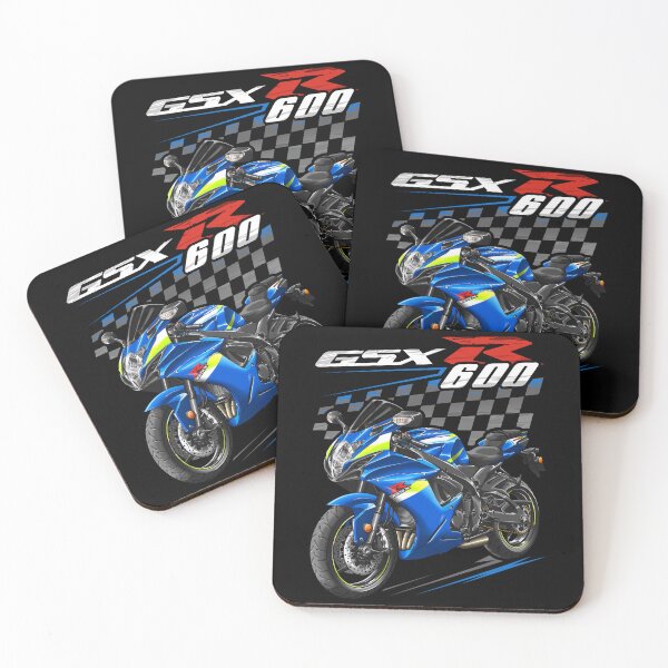 Item preview, Suzuki GSXR 600 2015 (Metallic Triton Blue & Pearl Glacier White) for Motorcycle Riders designed and sold by MotoApparelHub.