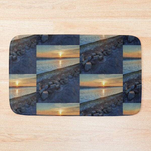 Item preview, Art by Mike Photography Photo on the North Sea beach with romantic sunset designed and sold by allartbymike.