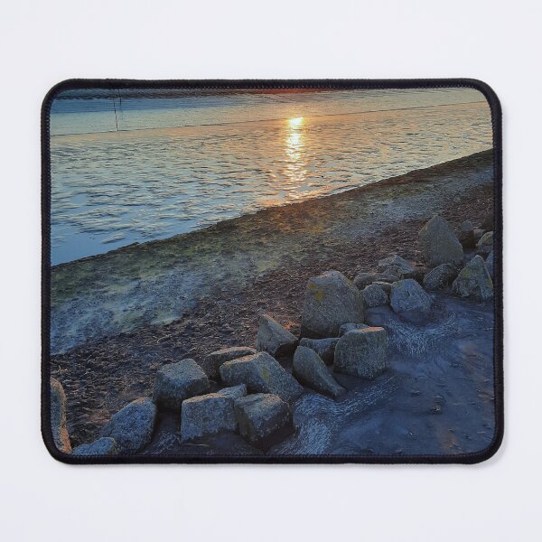 Item preview, Art by Mike Photography Photo on the North Sea beach with romantic sunset designed and sold by allartbymike.