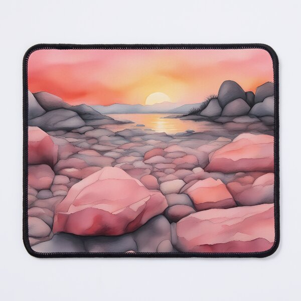 Item preview, Pink Rocks at Sunset designed and sold by CalmnessbyChoice.