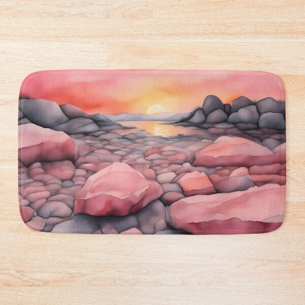 Item preview, Pink Rocks at Sunset designed and sold by CalmnessbyChoice.