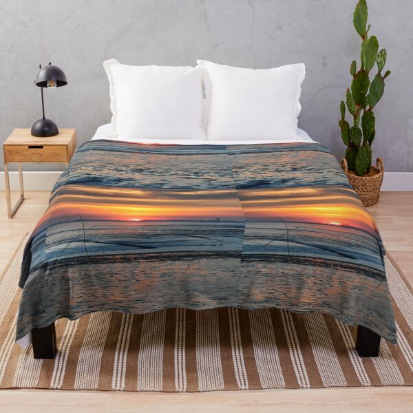 Item preview, Art by Mike Photography Photo on the North Sea beach with romantic sunset, Theme II designed and sold by allartbymike.