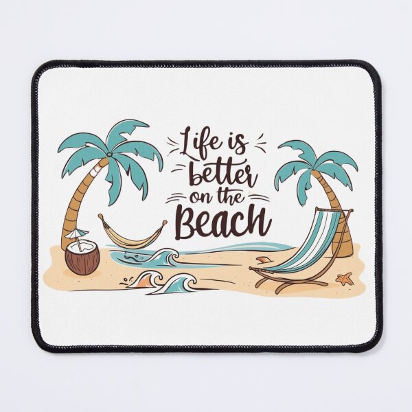 Item preview, La vida es mejor en la playa – Diseño para amantes del mar designed and sold by StormArte.