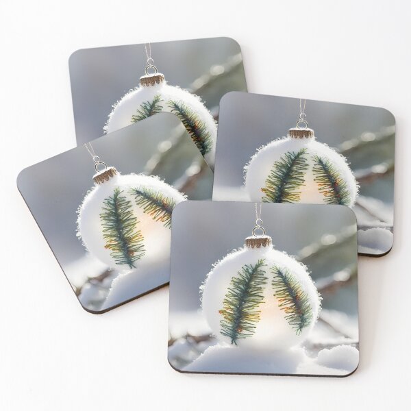 Item preview, Christmas Bauble in Snow designed and sold by CalmnessbyChoice.