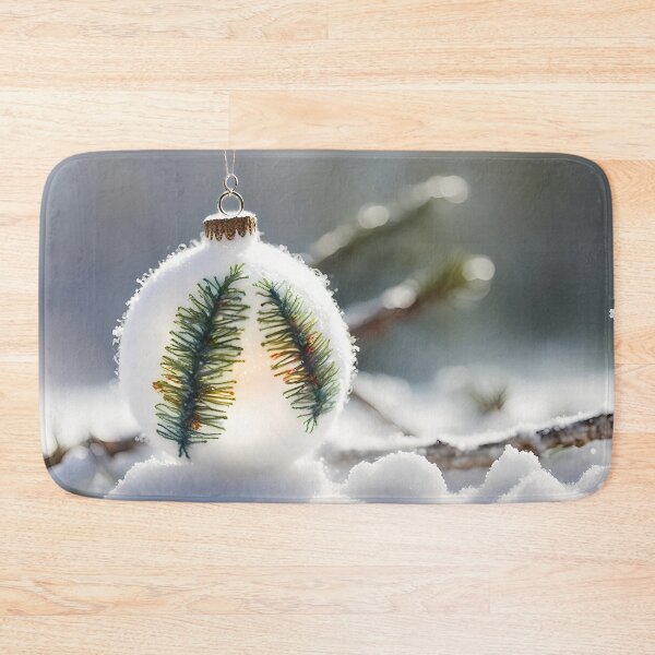 Item preview, Christmas Bauble in Snow designed and sold by CalmnessbyChoice.