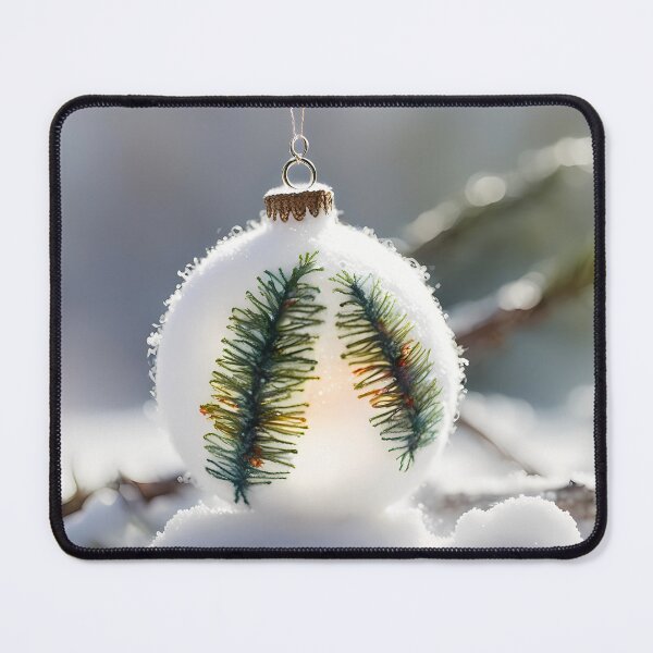 Item preview, Christmas Bauble in Snow designed and sold by CalmnessbyChoice.